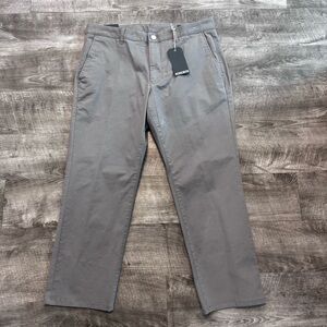 NWT Bonobos Stretch Washed Chino Pants Gray Mens Sz. 34x32 Slim